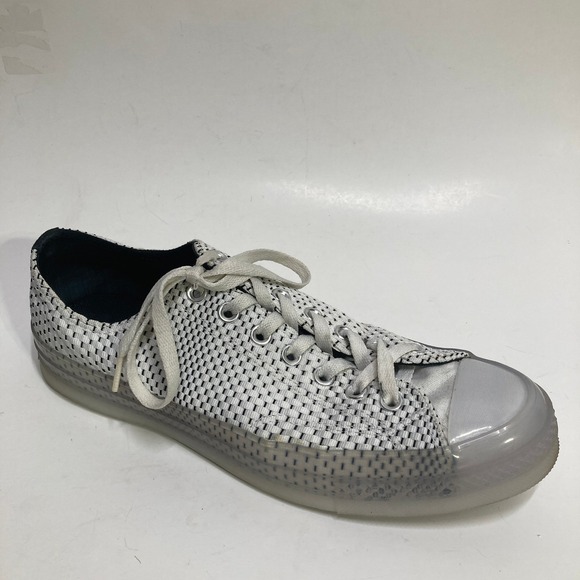 Converse Chuck Taylor 70 Low Woven White Black Translucent 164085C Mens 10 - Picture 6 of 7